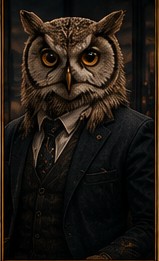 The Owl — portrait from the Corporate Fables character index