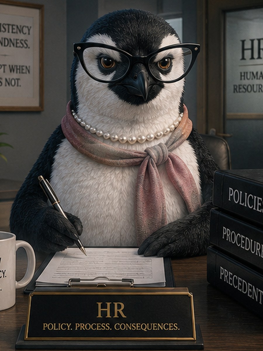The Penguin — portrait from the Corporate Fables character index
