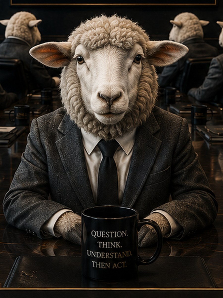 The Sheep — portrait from the Corporate Fables character index