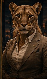 The Lioness — portrait from the Corporate Fables character index